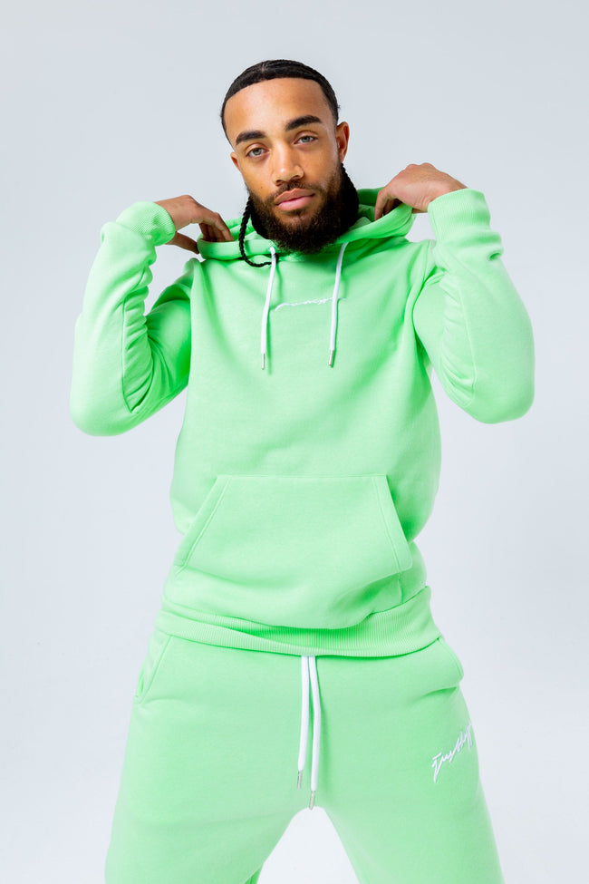 HYPE LIGHT GREEN SCRIBBLE MEN'S TRACKSUIT