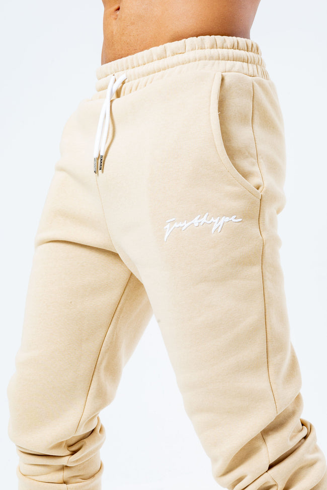 HYPE BEIGE SCRIBBLE MEN'S TRACKSUIT