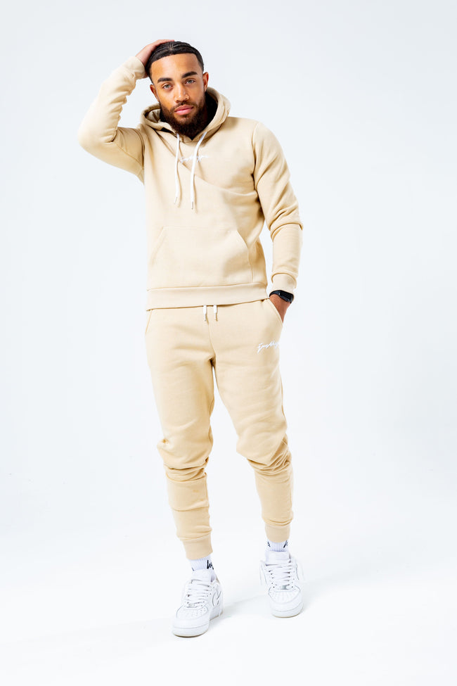 HYPE BEIGE SCRIBBLE MEN'S TRACKSUIT