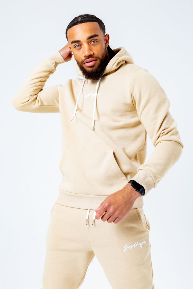 HYPE BEIGE SCRIBBLE MEN'S TRACKSUIT