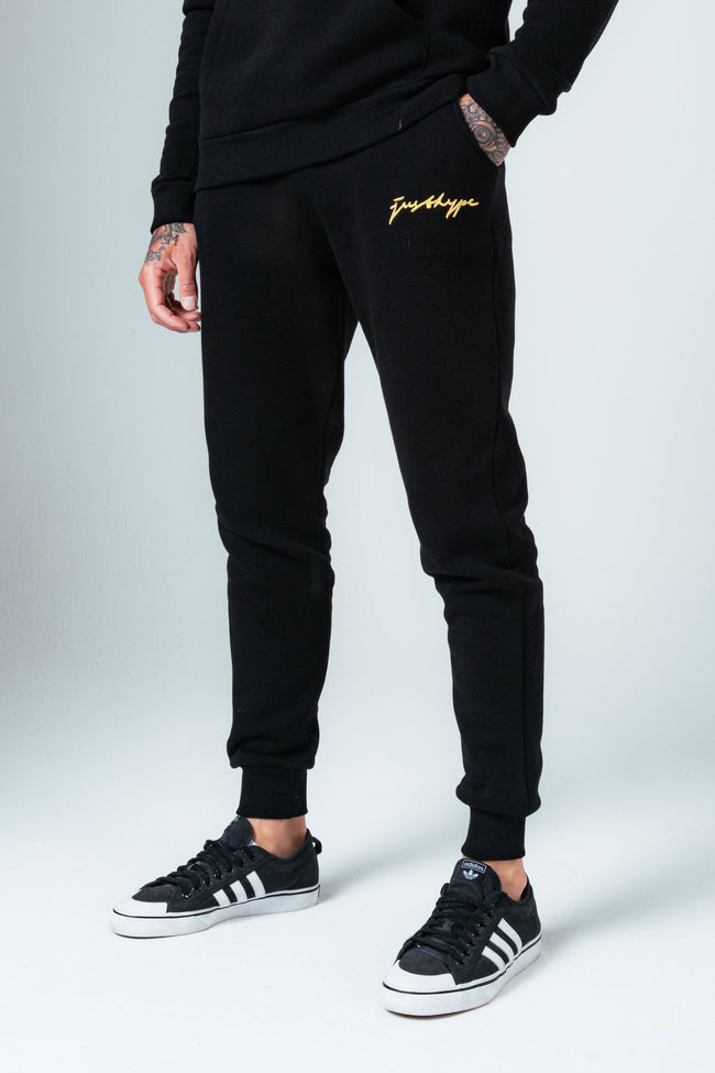 HYPE BLACK GOLD SCRIBBLE MEN'S TRACKSUIT