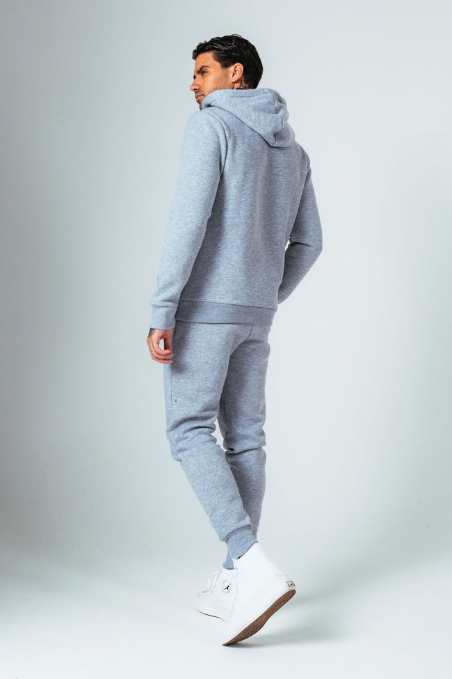 HYPE GREY/WHITE SCRIBBLE SCRIPT MEN'S TRACKSUIT