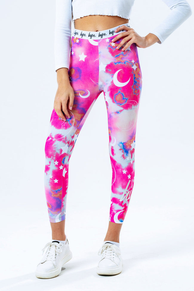 HYPE CLOUDS MYSTIC AOP KIDS LEGGINGS