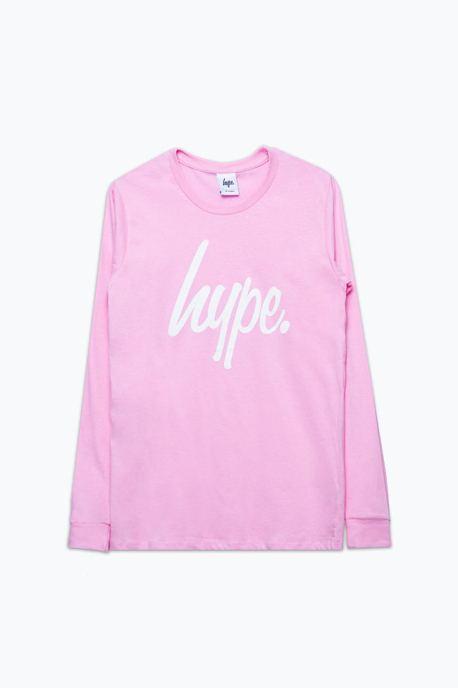 HYPE 3 PACK LONG SLEEVE PINK & BLACK GIRLS T-SHIRT SET