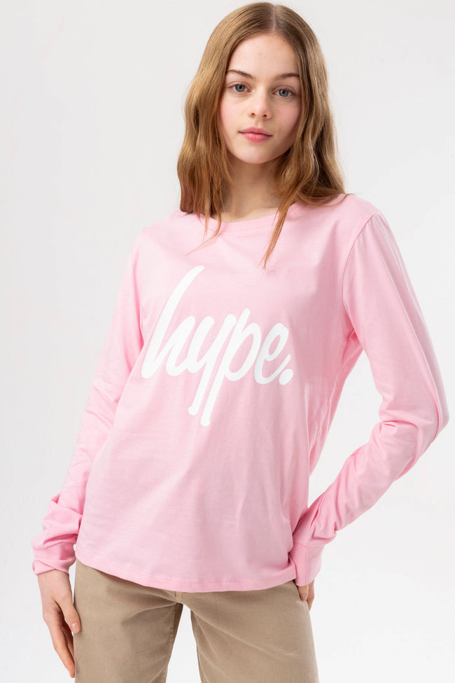 HYPE 3 PACK LONG SLEEVE PINK & BLACK GIRLS T-SHIRT SET