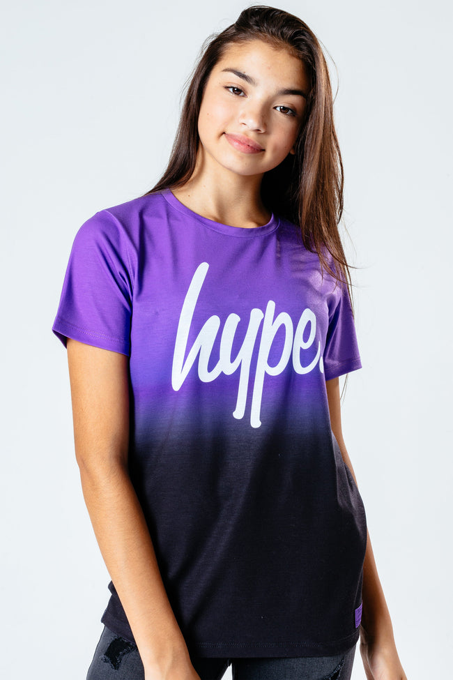 HYPE PURPLE BLACK FADE KIDS T-SHIRT