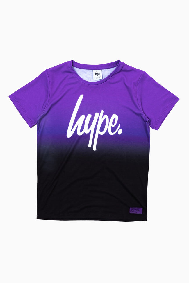 Hype Purple Black Fade Kids T-Shirt