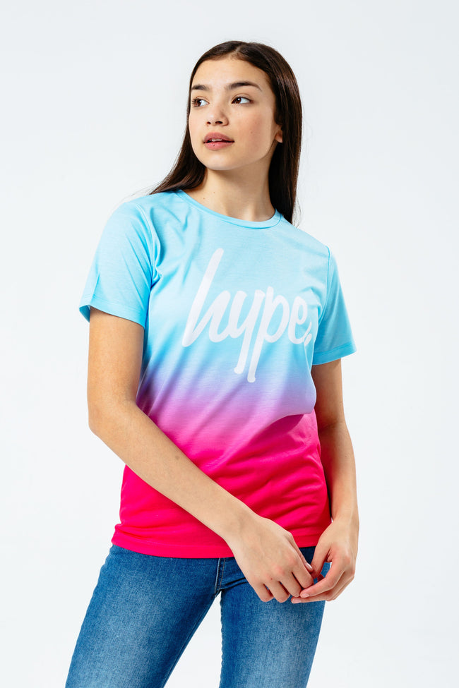 PINK BLUE FADE KIDS TEE