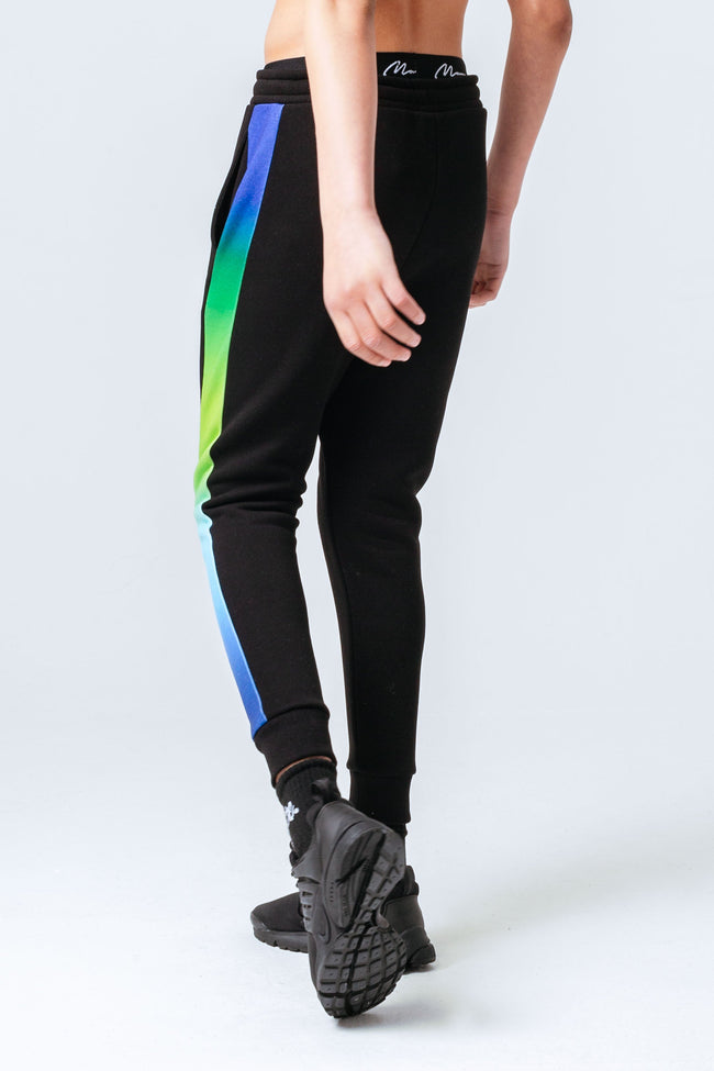 HYPE BLUE GREEN FADE PANEL KIDS JOGGERS