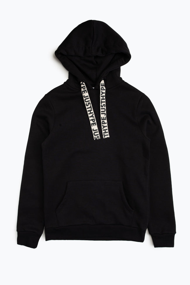 Hype Black Drawcord Women'S Pullover Hoodie