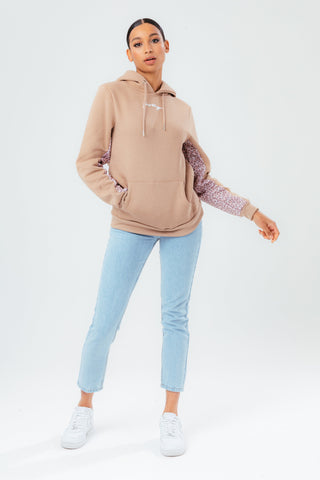 HYPE TONAL LEOPARD PANEL WOMEN'S PULLOVER HOODIE