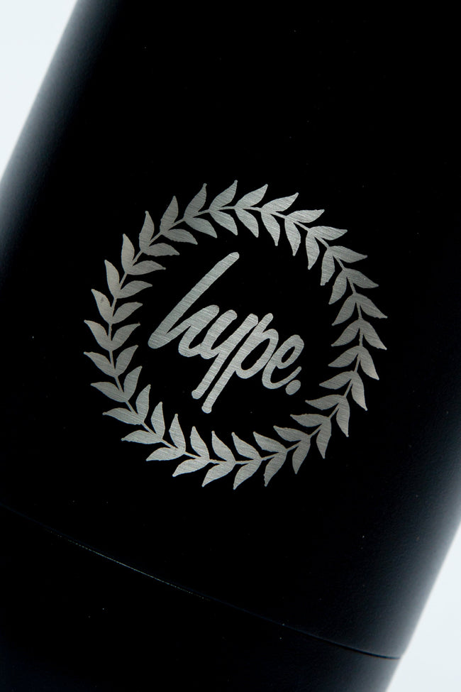 HYPE BLACK STEEL REUSABLE WATER BOTTLE