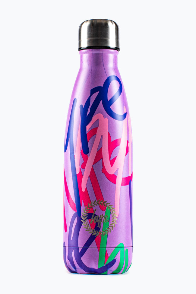 HYPE PINK GRAFFITI METAL REUSABLE BOTTLE - 500ML