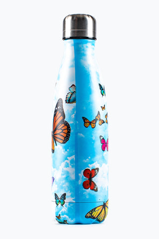 HYPE BLUE BUTTERFLIES METAL REUSABLE BOTTLE - 500ML