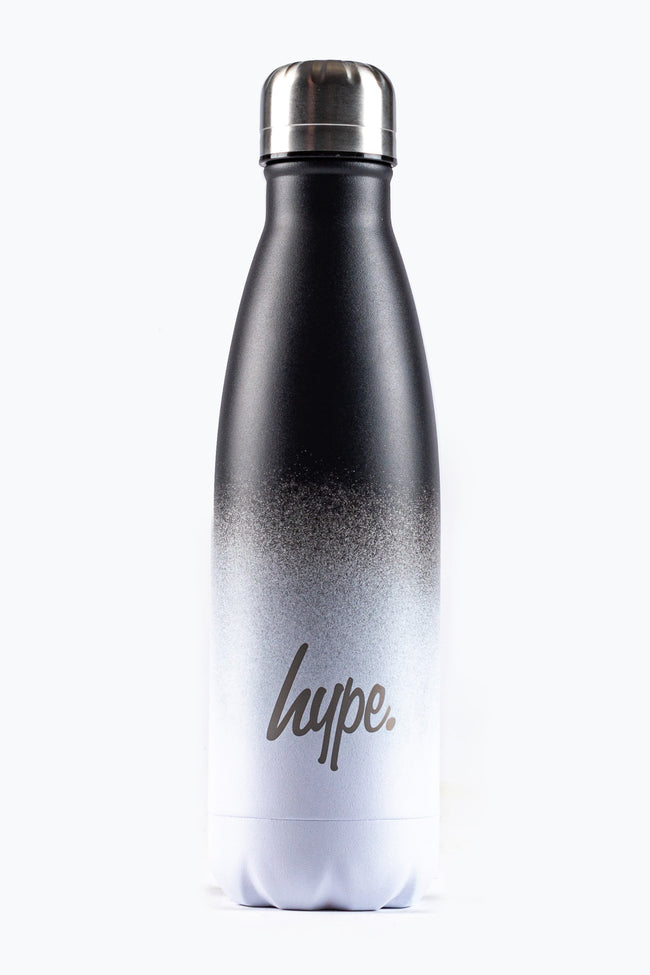 HYPE BLACK & WHITE GRADIENT POWDER COATED METAL BOTTLE - 500ML