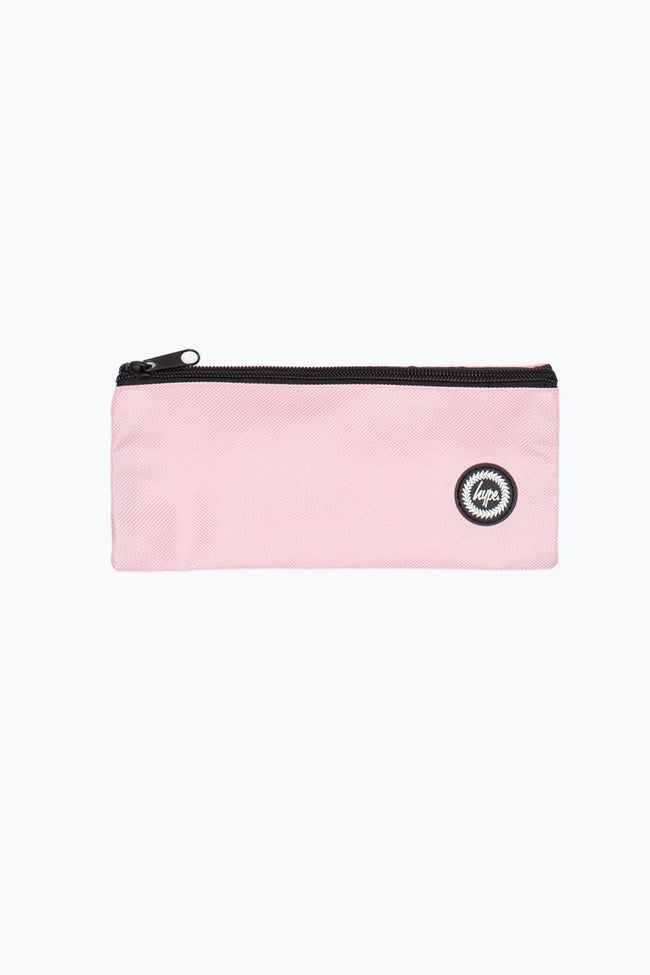 HYPE BABY PINK CREST FLAT PENCIL CASE