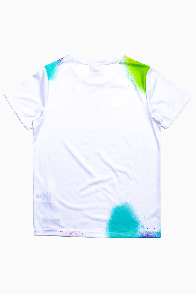 Hype White Rainbow Graffiti Spray Kids T-Shirt