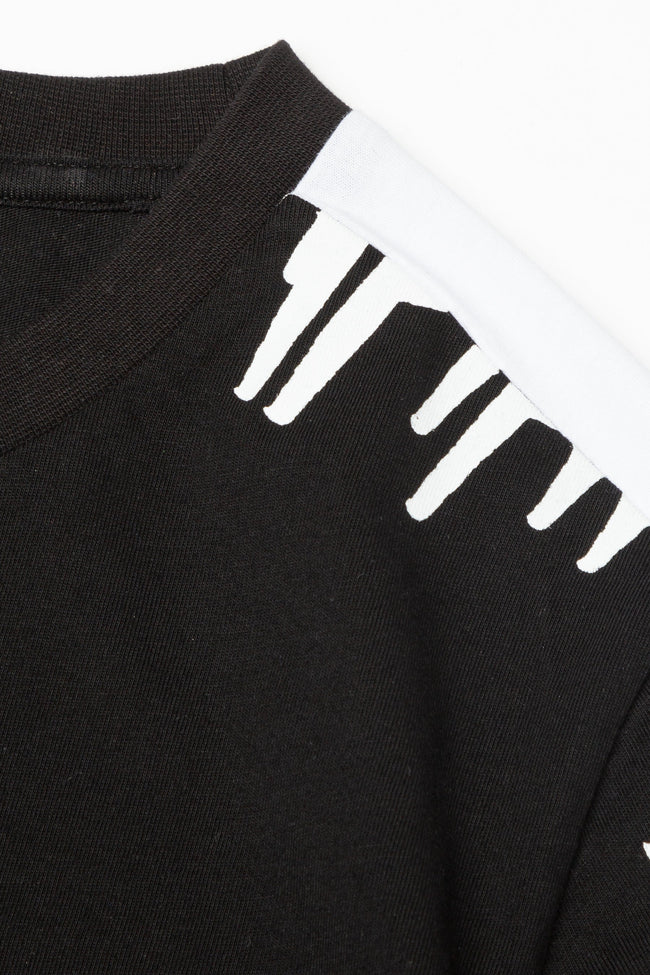 Hype Black Drip Stripe Kids T-Shirt