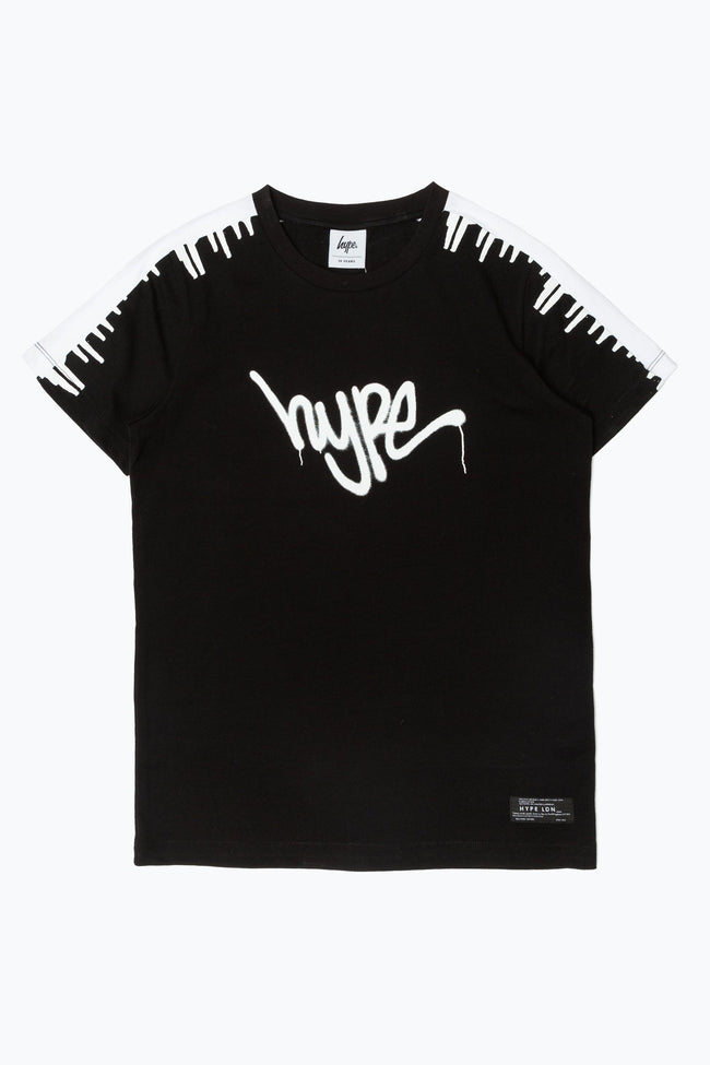 Hype Black Drip Stripe Kids T-Shirt