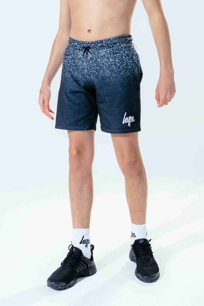 Hype Black White Speckle Kids Shorts