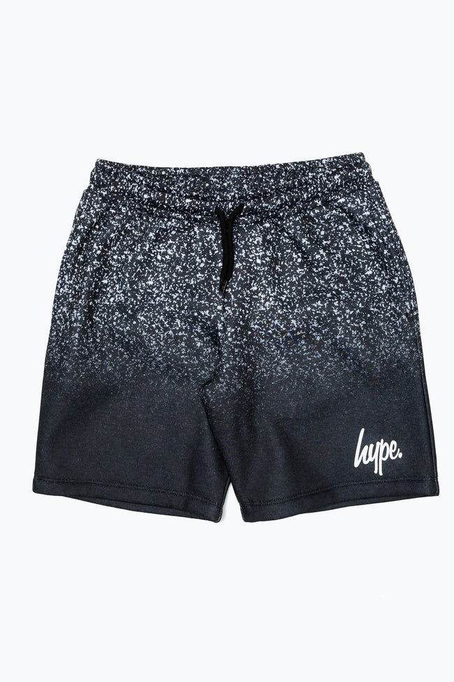 Hype Black White Speckle Kids Shorts