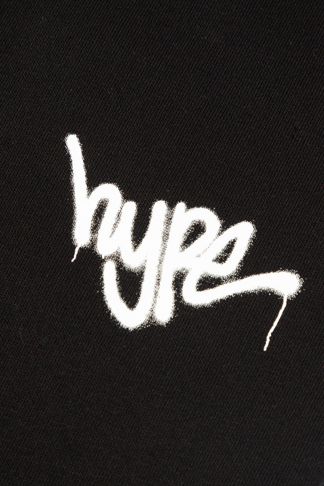 HYPE BLACK GRAFFITI SCRIPT KIDS JOGGERS