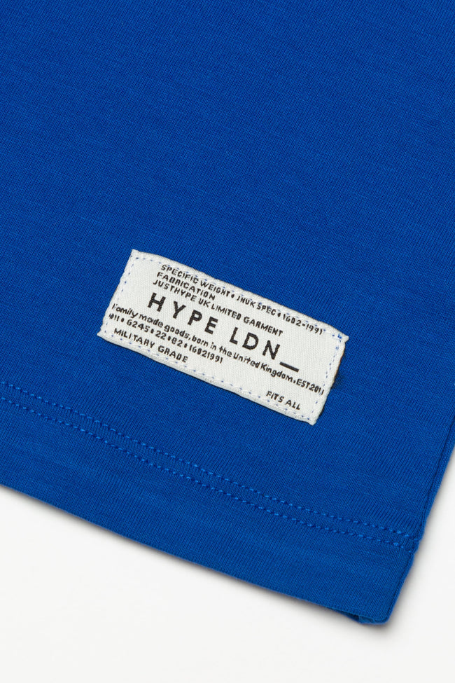 Hype Blue Graffiti Script Kids T-Shirt