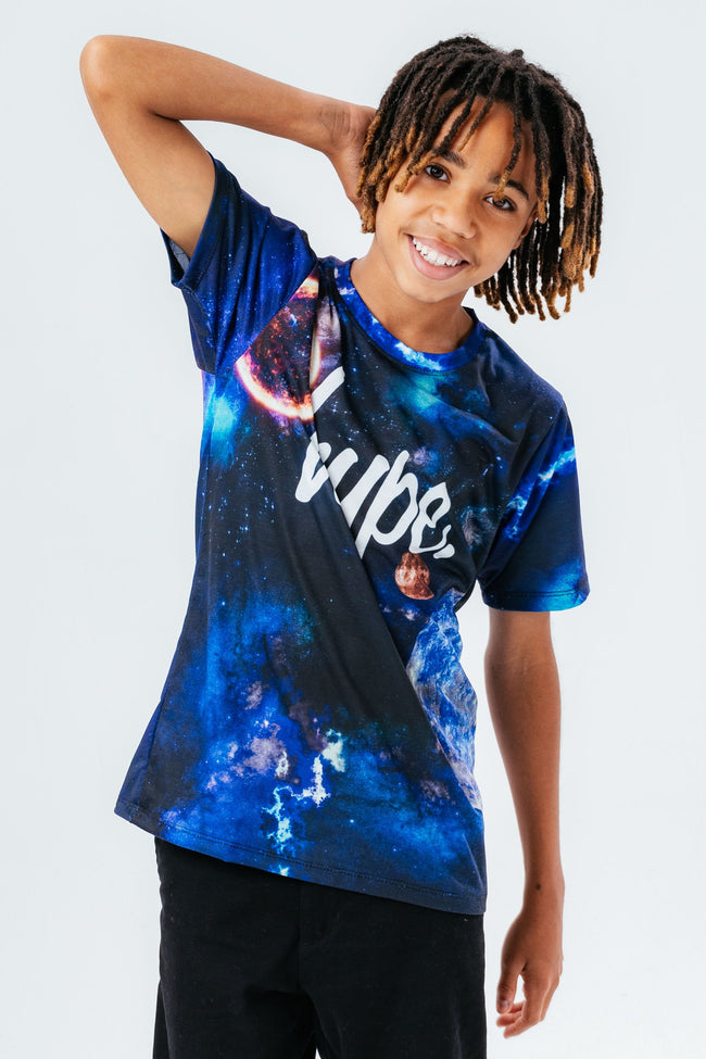 HYPE THREE PACK NAVY/BLUE/SPACE KIDS T-SHIRT