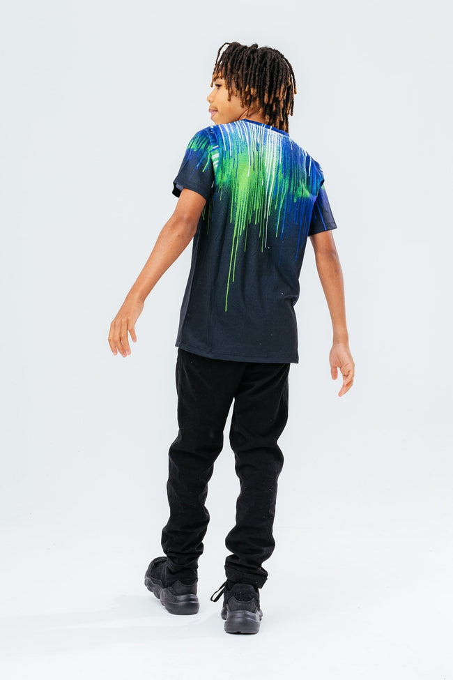 HYPE THREE PACK NAVY/GREEN/DRIP KIDS T-SHIRT