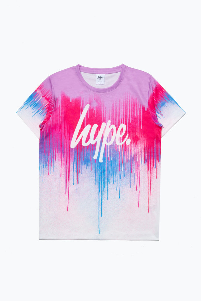 HYPE THREE PACK LILAC/PINK/DRIP KIDS T-SHIRT