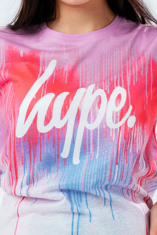 HYPE THREE PACK LILAC/PINK/DRIP KIDS T-SHIRT