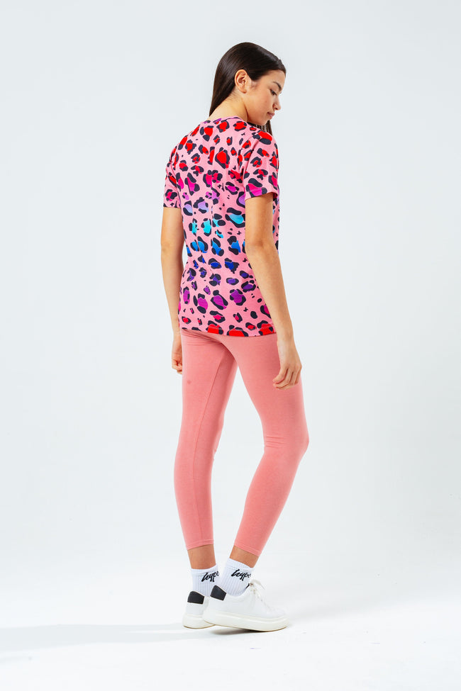 HYPE PINK LEOPARD KIDS T-SHIRT & LEGGINGS SET