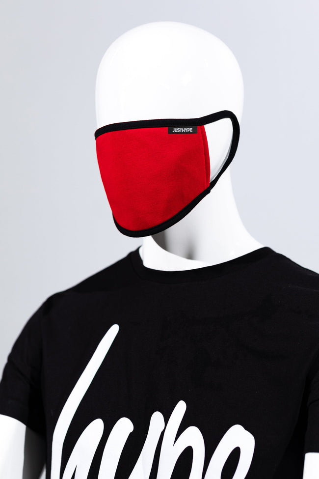 Hype 3X Adult Red Face Mask Set