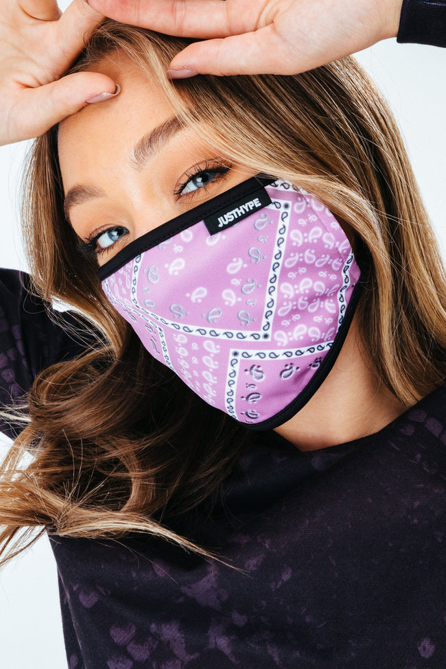 HYPE 3X ADULT FLORAL BANDANA WOMENS FACE MASK SET