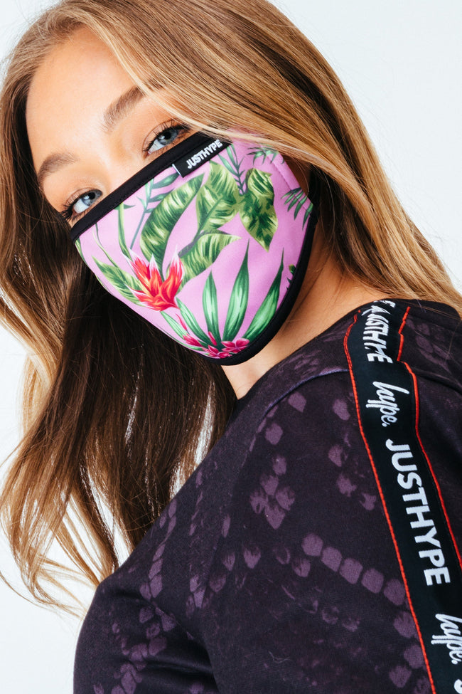 HYPE 3X ADULT FLORAL BANDANA WOMENS FACE MASK SET