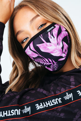 HYPE 3X ADULT FLORAL BANDANA WOMENS FACE MASK SET