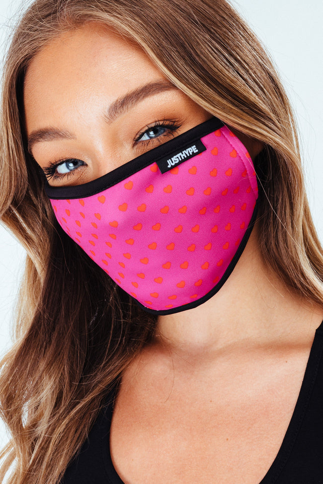 Hype 3X Adult Peach Womens Face Mask Set