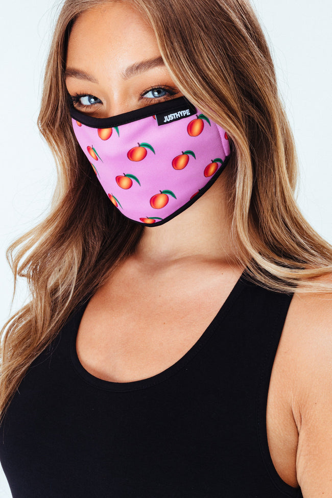 Hype 3X Adult Peach Womens Face Mask Set