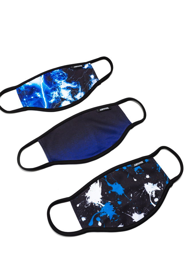 HYPE 3X ADULT SPLAT GALAXY FACE MASK SET