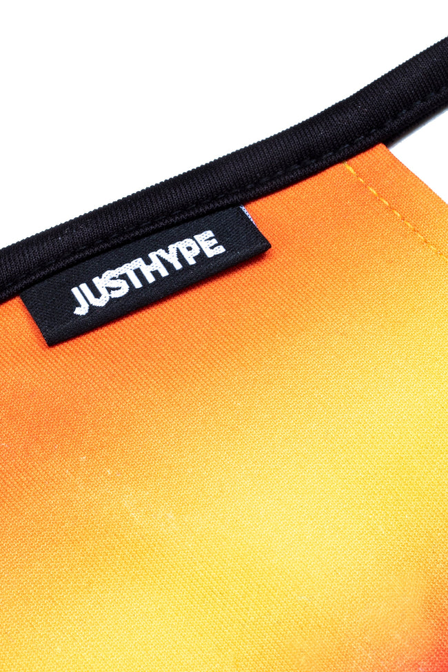 Hype Adult Orange Fade Face Mask