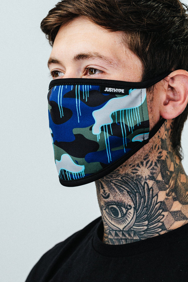 HYPE ADULT CAMO DRIPS FACE MASK