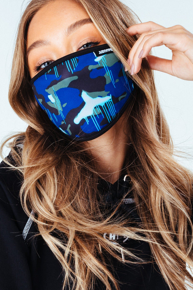 Hype Adult Camo Drips Face Mask