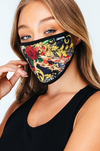 Hype Adult Vintage Roses Face Mask