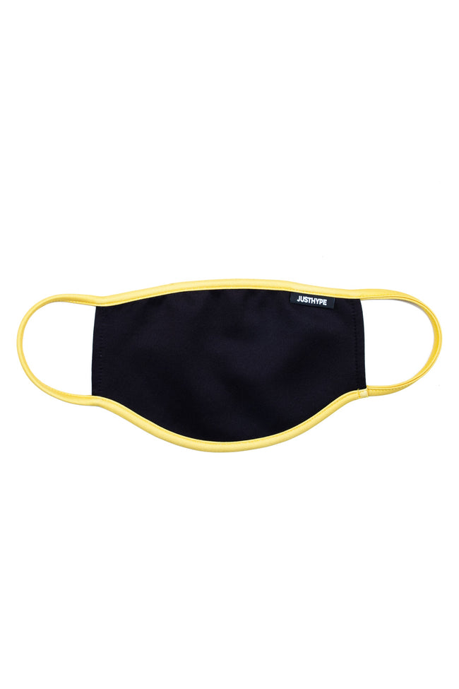 Hype Adult Black & Yellow Face Mask