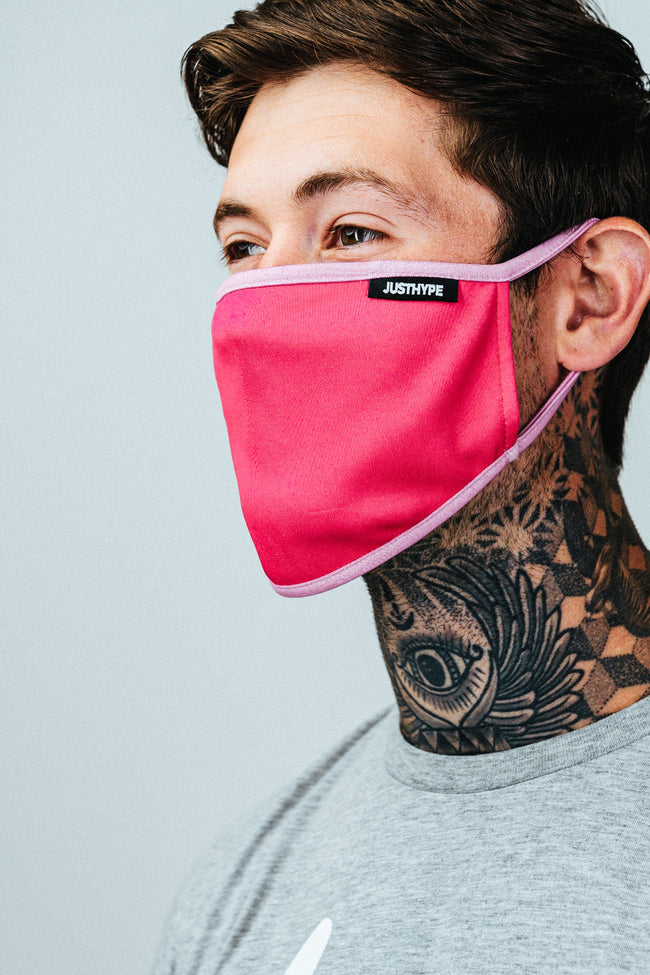 HYPE ADULT PINK FACE MASK