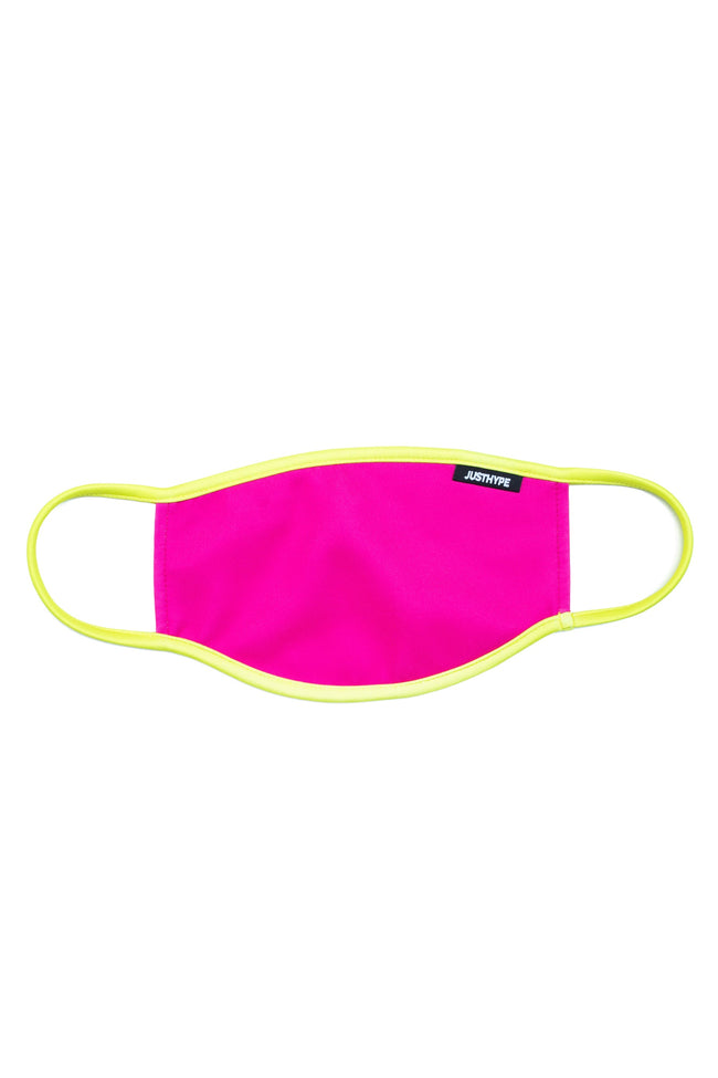 HYPE KIDS PINK & YELLOW FACE MASK