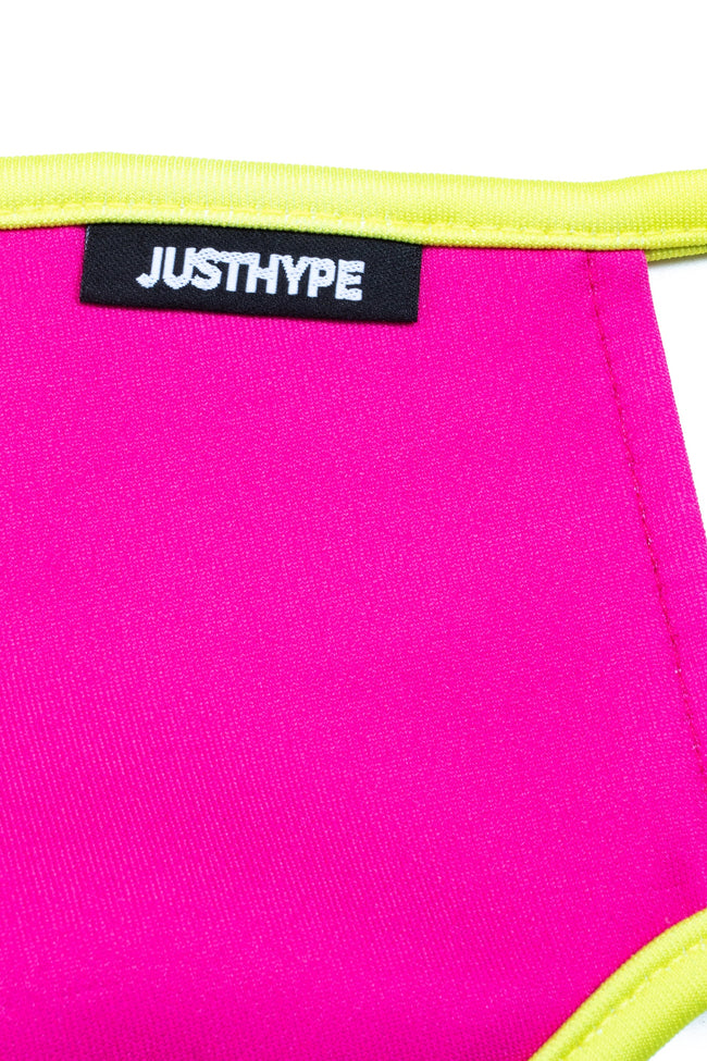 Hype Kids Pink & Yellow Face Mask