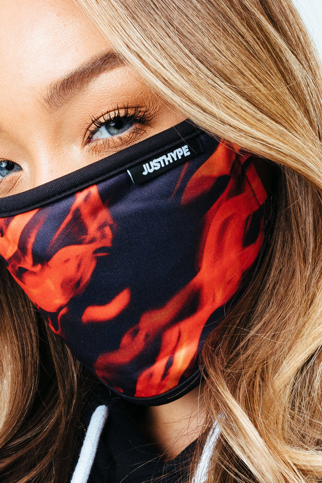 HYPE ADULTS FLAMES FACE MASK