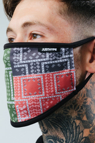 Hype Adult Multi Bandana Squares Face Mask