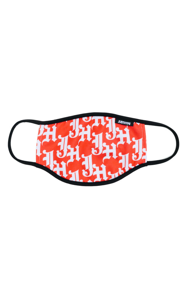 Hype Adult Red Gothic Logo Face Mask